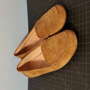 Taryn Rose Tan Suede Weatherproof Karen Loafers, 9B, Brand New